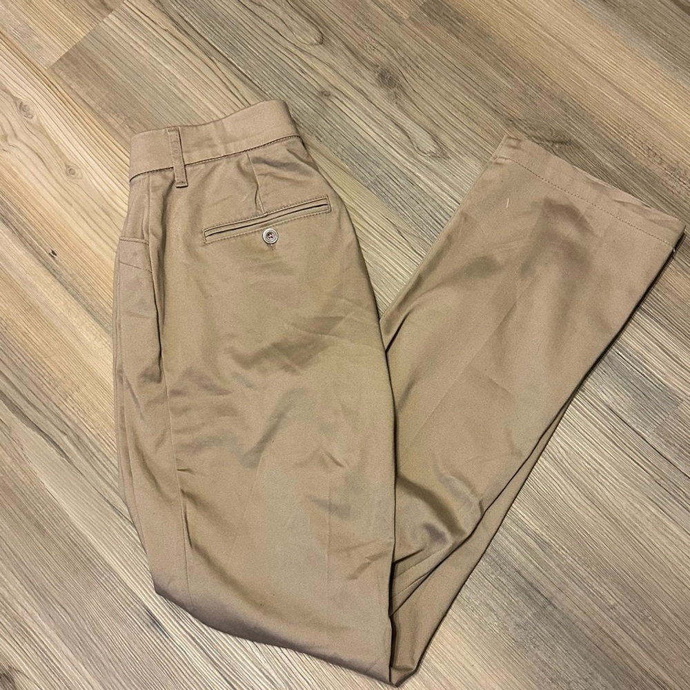 Lee straight leg mid rise flex motion slacks